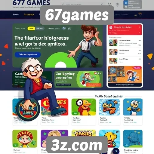 Acessibilidade e design no site 67games